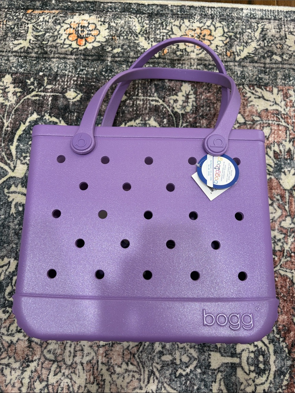 BOGG BAG Purple Perforated Tote
